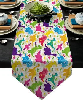 Colorful Dinosaur Table Runner Table Flag Home Party Decorative Tablecloth Table Runners for Wedding
Colorful Dinosaur Table Runner Table Flag Home Party Decorative Tablecloth Table Runners for Wedding