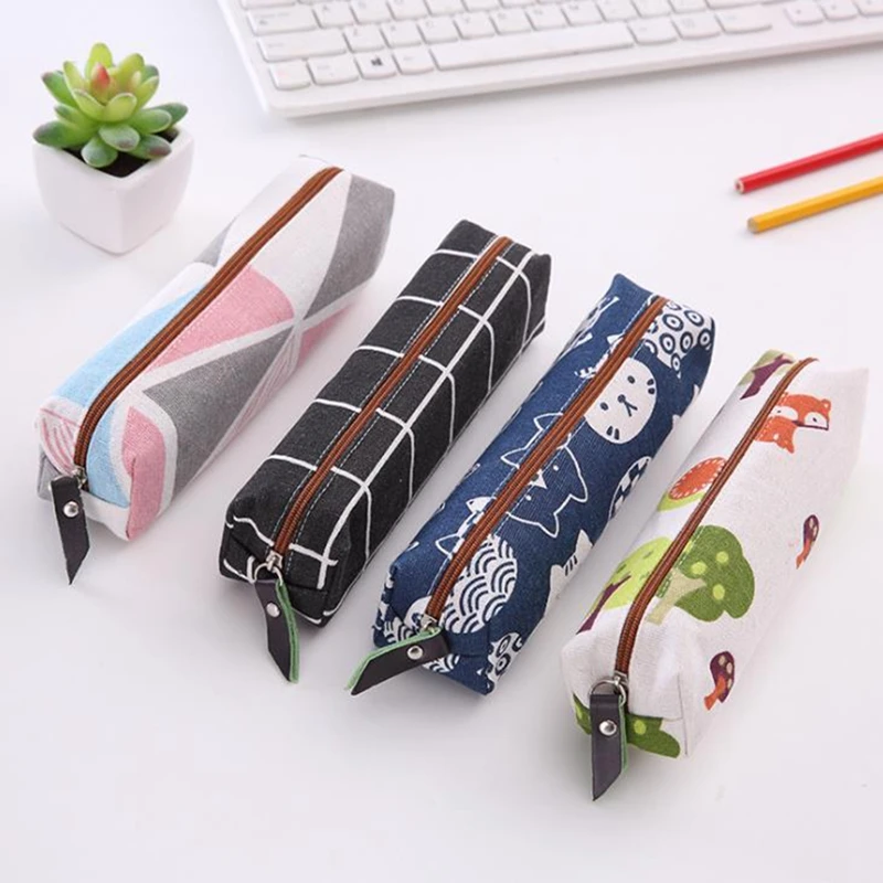 Canvas Geometric Grid Girls Student Pencil Case School Pencil Case for Girl Boy Stationery Pouch Black Pencil Bag estojo escolar
Canvas Geometric Grid Girls Student Pencil Case School Pencil Case for Girl Boy Stationery Pouch Black Pencil Bag estojo escolar