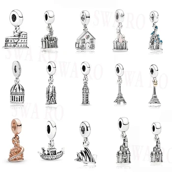 Fashionable High Quality Silver 925 Resort Castle, Shangri-La Church, Colosseum, Paris Eiffel Tower, Big Ben Bell DIY Lady Gift
Fashionable High Quality Silver 925 Resort Castle, Shangri-La Church, Colosseum, Paris Eiffel Tower, Big Ben Bell DIY Lady Gift
