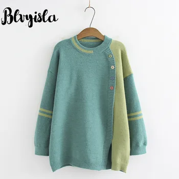 Blvyisla Oversize Fashionable Button Knit Sweaters 2019 Chic Female Split Irregular Pullovers Harajuku Charming Tops
Blvyisla Oversize Fashionable Button Knit Sweaters 2019 Chic Female Split Irregular Pullovers Harajuku Charming Tops