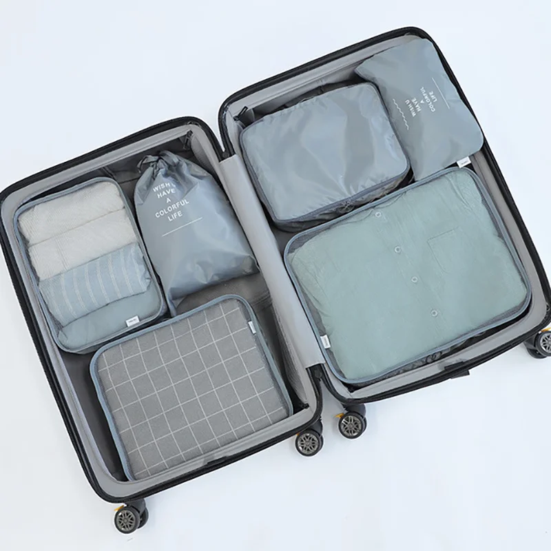 6 PCS Travel Storage Bag Foldable Luggage Organizer Set Multi-function Storage Clothes Bra Pouch Oxford Cloth Waterproof Bags
6 PCS Travel Storage Bag Foldable Luggage Organizer Set Multi-function Storage Clothes Bra Pouch Oxford Cloth Waterproof Bags