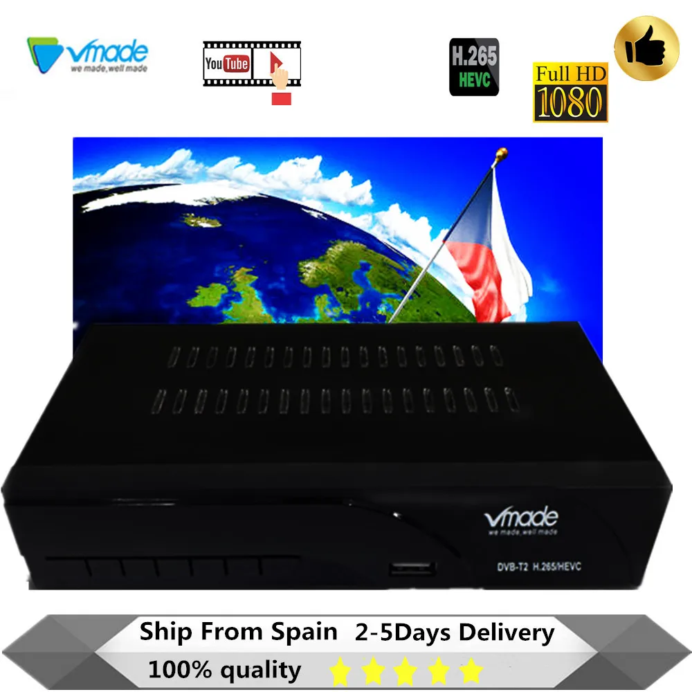 Vmade newest DVB-T2 digital set top boxes receiver H.265/HEVC DVB T2 hot sale Europe DVB-T h.265 hevc Support USB WIFI with RJ45
Vmade newest DVB-T2 digital set top boxes receiver H.265/HEVC DVB T2 hot sale Europe DVB-T h.265 hevc Support USB WIFI with RJ45