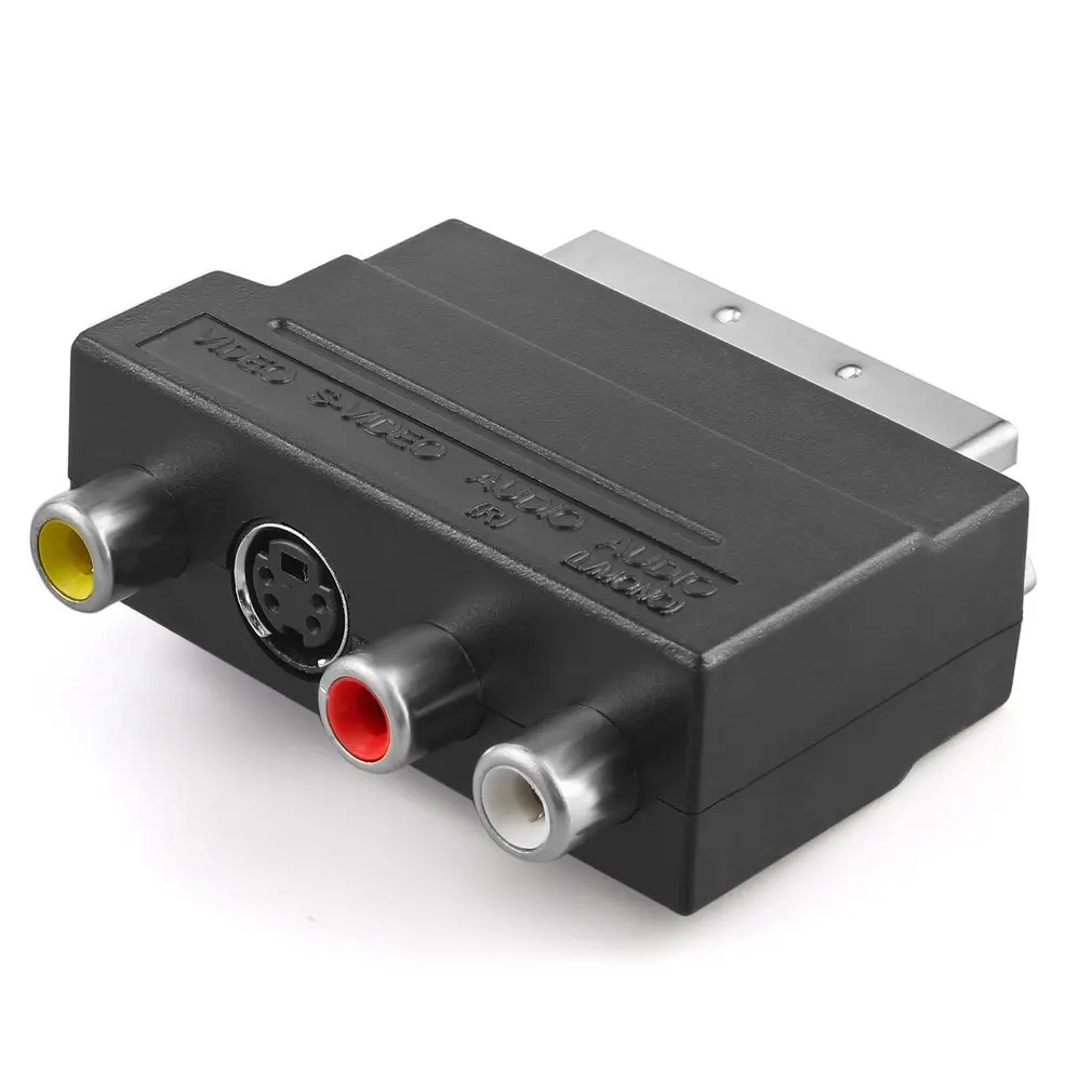 RGB Scart to 3 RCA S-Video Adapter Composite RCA SVHS S-Video AV TV Audio For Video DVD Recorder TV Television Multimedia
RGB Scart to 3 RCA S-Video Adapter Composite RCA SVHS S-Video AV TV Audio For Video DVD Recorder TV Television Multimedia