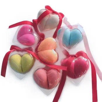 

Water-Loving Non-Latex Dry And Wet Powder Puff Heart-Shaped Obliquely Cut Cosmetic Eggs Safety And Environmental Protection