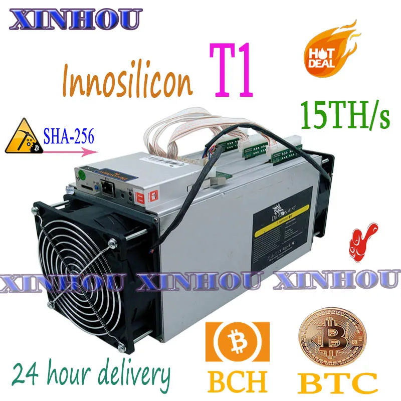 Майнер Innosilicon Dragonmint T1 15TH/s б/у Биткоин BTC BCH Майнинг лучше чем T2T T3 antminer S9i S11 S15 M10
