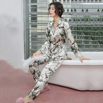 Rayon Pajamas Suit Women Sleepwear Lingerie Bathrobe Gown Silky Kimono Gown 2PCS Nightwear Lounge Long Sleeve Home Clothes
Rayon Pajamas Suit Women Sleepwear Lingerie Bathrobe Gown Silky Kimono Gown 2PCS Nightwear Lounge Long Sleeve Home Clothes