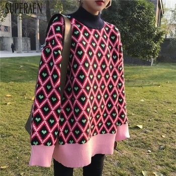 SuperAen Fashion Women Pullovers Sweaters Winter New 201 Wild Ladies Sweaters Long Sleeve Print Women Clothing
SuperAen Fashion Women Pullovers Sweaters Winter New 201 Wild Ladies Sweaters Long Sleeve Print Women Clothing