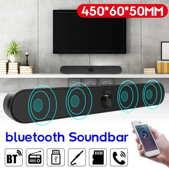 bluetooth Computer Speaker Soundbar Wireless Bass Stereo Sound Bar Subwoofer Home Theater Support Handsfree/ TF/ U Disk/ FM/ AUX 
bluetooth Computer Speaker Soundbar Wireless Bass Stereo Sound Bar Subwoofer Home Theater Support Handsfree/ TF/ U Disk/ FM/ AUX