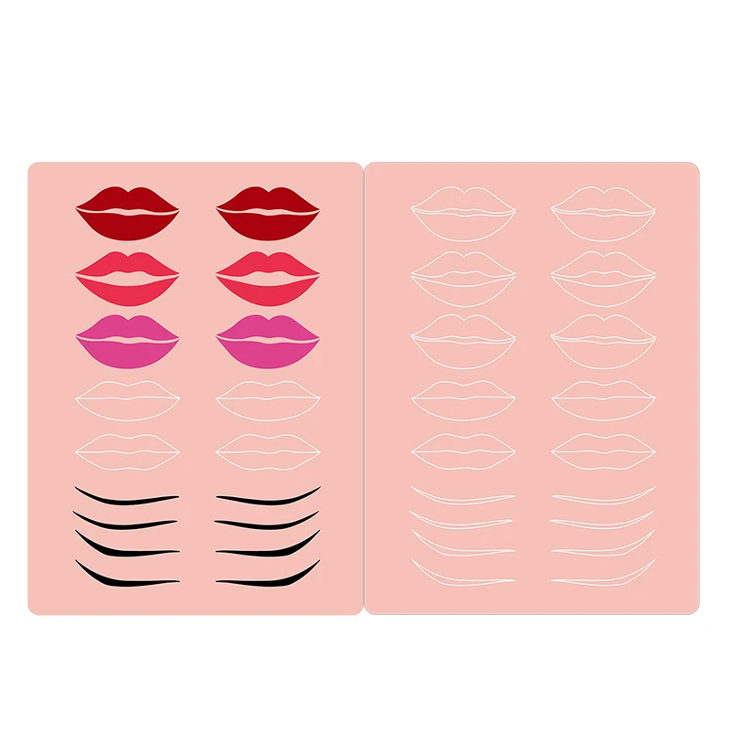 Microblading Lip Practice Skins for Permanent Makeup Fake Eyebrows Lips Eyeliner Tattoo Double Sided Training Skin Accessories
Microblading Lip Practice Skins for Permanent Makeup Fake Eyebrows Lips Eyeliner Tattoo Double Sided Training Skin Accessories