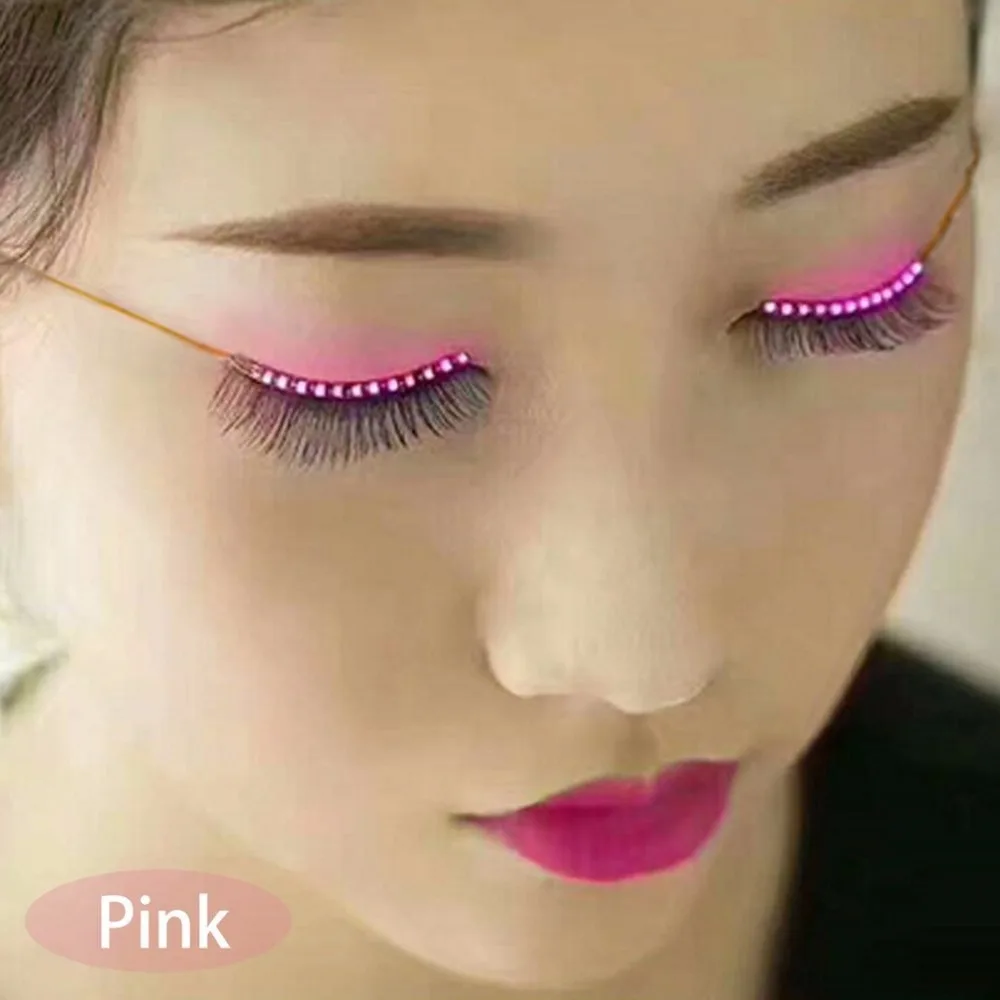 LED Glowing Eyelashes Luminous False Fake For Party Costume | Красота и здоровье