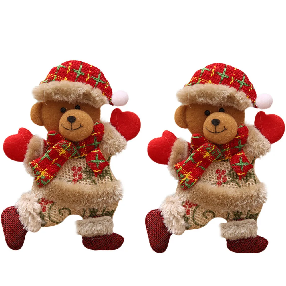2Pcs Bear Christmas Ornaments Xmas Furnishing Decoration Elk Snowman Tree Toy Doll Handmade Christmas Decor for Home Gift natal
2Pcs Bear Christmas Ornaments Xmas Furnishing Decoration Elk Snowman Tree Toy Doll Handmade Christmas Decor for Home Gift natal