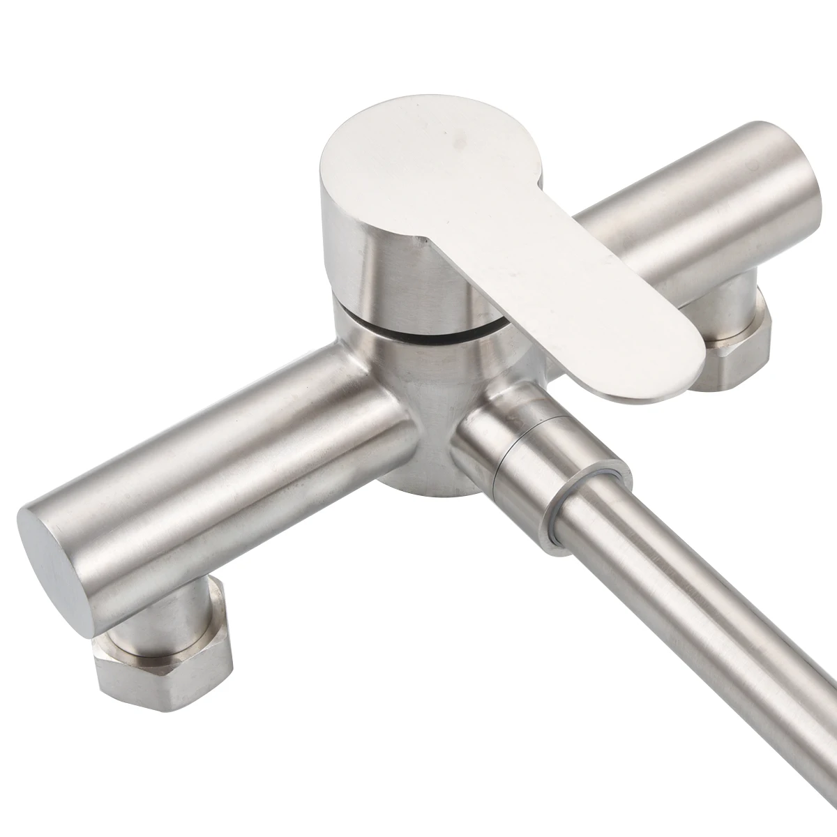 Generic Kitchen Mixers Faucet Wall Mounted Cold & Water Stainless Steel