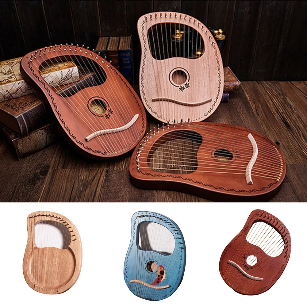 Newly 16-Tone Log Lyre Portable Musical Instrument 16-Strings Solid Wood Veneer Lyre Stringed Instrument SD669
Newly 16-Tone Log Lyre Portable Musical Instrument 16-Strings Solid Wood Veneer Lyre Stringed Instrument SD669