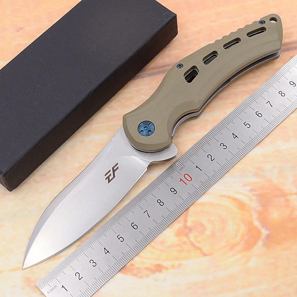 Eafengrow 9225 ball bearing flipper Folding D2 Steel G10 Camping Hunting Kitchen Survival Outdoor EDC Tool Utility Knife 
Eafengrow 9225 ball bearing flipper Folding D2 Steel G10 Camping Hunting Kitchen Survival Outdoor EDC Tool Utility Knife