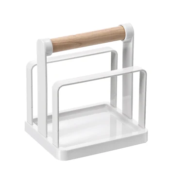 Multifunction Kitchen Storage Shelf Wooden Handle Drain Rack Organizer for Cutting Board Tableware Sponge Dishcloth (White)
Multifunction Kitchen Storage Shelf Wooden Handle Drain Rack Organizer for Cutting Board Tableware Sponge Dishcloth (White)