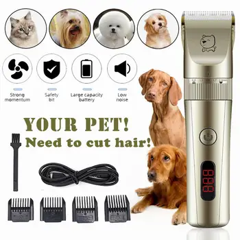 Lightweight Mini Pet Hair Clipper Rechargeable Low Noise Hair Grooming Kit with 4 Guide Combs
Lightweight Mini Pet Hair Clipper Rechargeable Low Noise Hair Grooming Kit with 4 Guide Combs
