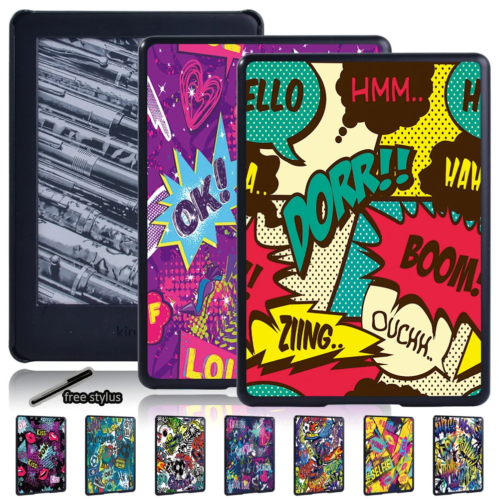 Graffiti Pattern Slim Tablet Case for Amazon Kindle EReader Paperwhite 1/2/3/4/Kindle 10th Gen 2019/8th Gen 2016 + Free Stylus
Graffiti Pattern Slim Tablet Case for Amazon Kindle EReader Paperwhite 1/2/3/4/Kindle 10th Gen 2019/8th Gen 2016 + Free Stylus
