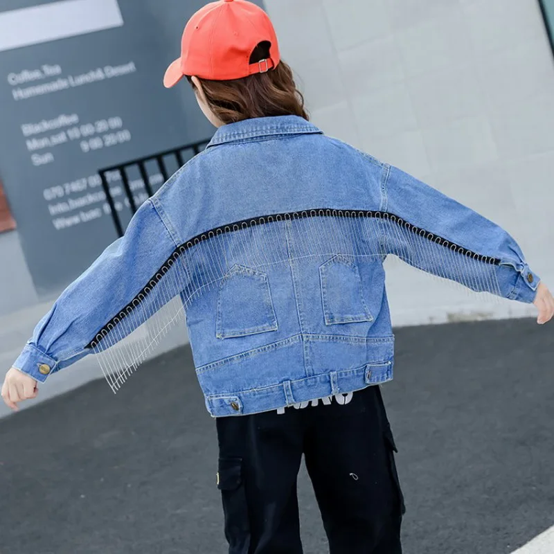 2019 Fashion Girls Fringed Denim Jacket For Toddler Kids Jacket Clothes Jacket Clothes Baby Coat Blue Outerwear Coats 4 To 12T
2019 Fashion Girls Fringed Denim Jacket For Toddler Kids Jacket Clothes Jacket Clothes Baby Coat Blue Outerwear Coats 4 To 12T