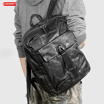 Genuine Leather Men Backpack Travel Backpack Casual Shoulder Bag Tide Men's Computer Backpacks Cowhide Vegetable Tanned Leather
Genuine Leather Men Backpack Travel Backpack Casual Shoulder Bag Tide Men's Computer Backpacks Cowhide Vegetable Tanned Leather