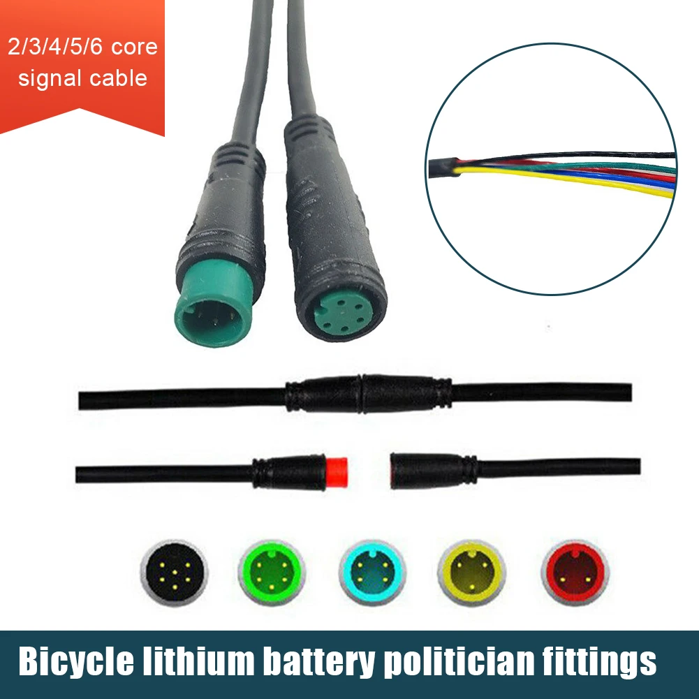 2 3 4 5 6 Pin Cable Julet Basic Connector Waterproof For Ebike Display or Female Male Cables Optional Modified Accessories
2 3 4 5 6 Pin Cable Julet Basic Connector Waterproof For Ebike Display or Female Male Cables Optional Modified Accessories