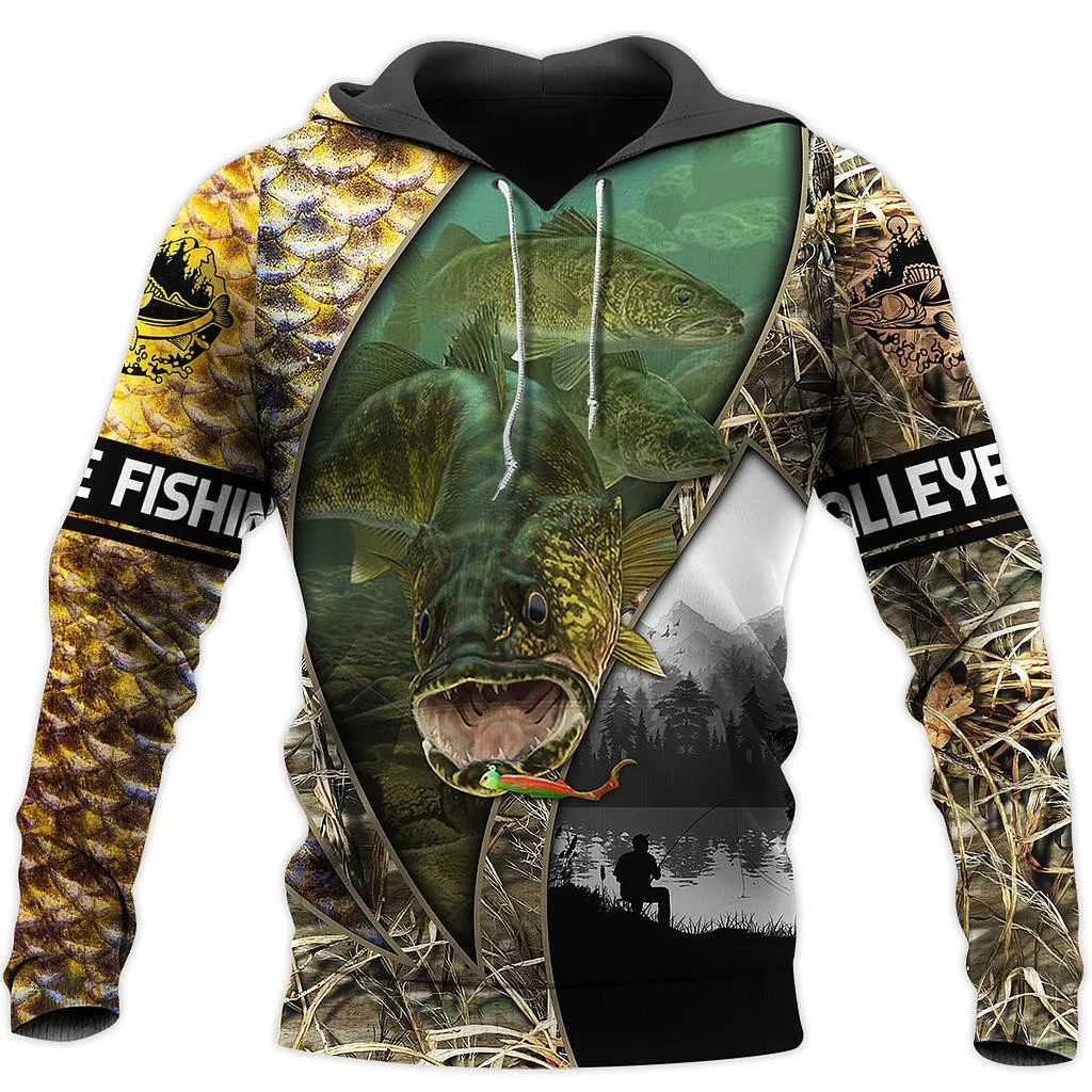 New Fashion 3D All Over Printed Walleye Fishing Hoodies Unisex Hip Hop Sweatshirt Casual Harajuku Jackets L310
New Fashion 3D All Over Printed Walleye Fishing Hoodies Unisex Hip Hop Sweatshirt Casual Harajuku Jackets L310