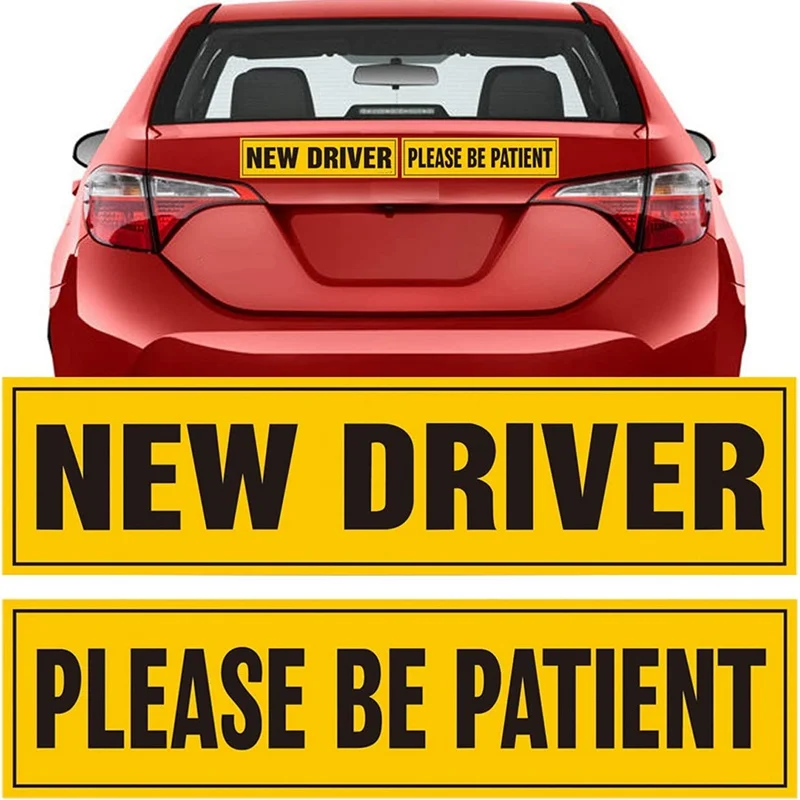 2pcs Warning Car Sticker Creative New Driver Please Be Patient Decal Accessories PVC for Golf 5 Nissan Juke ,30*7.5cm
2pcs Warning Car Sticker Creative New Driver Please Be Patient Decal Accessories PVC for Golf 5 Nissan Juke ,30*7.5cm