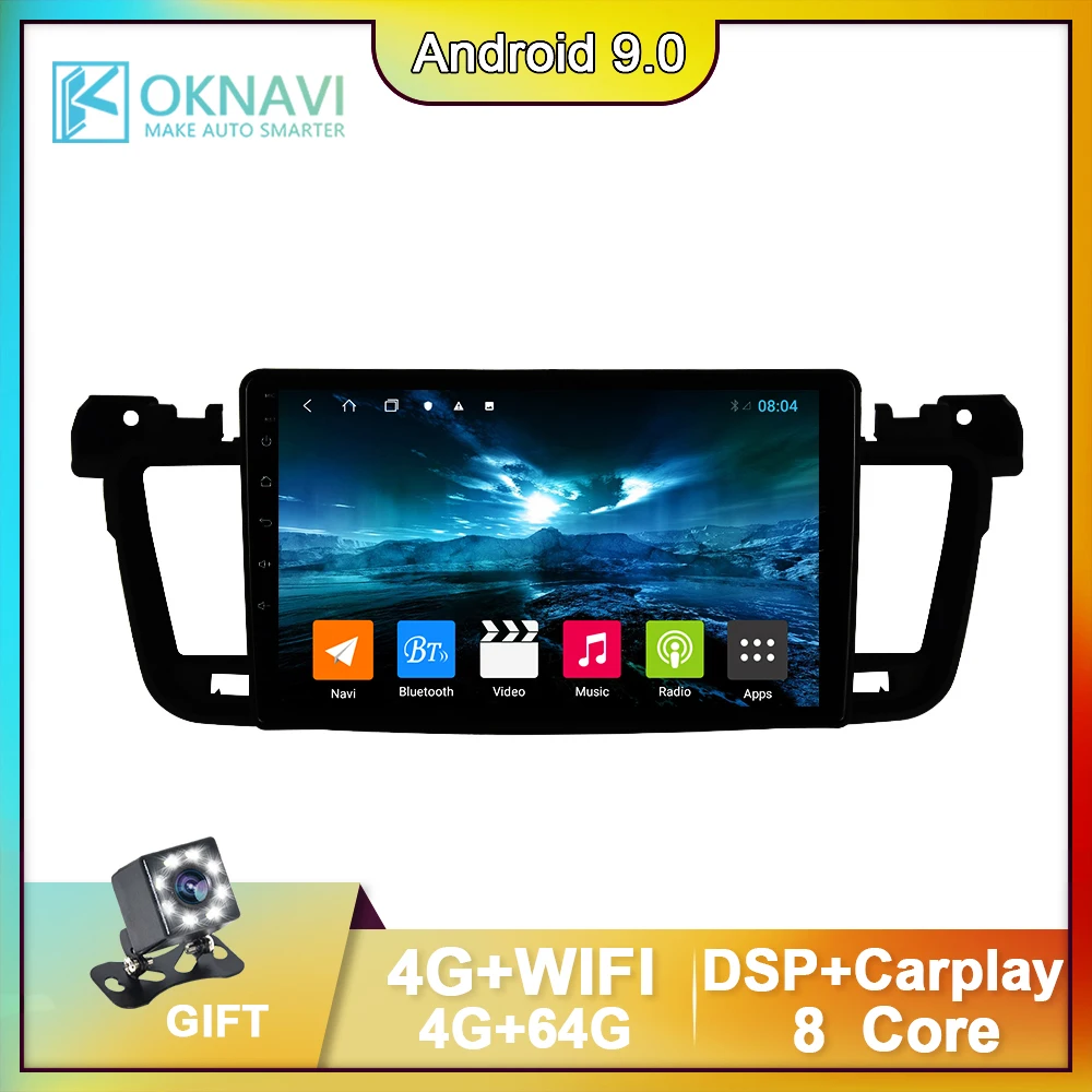 Car Radio For Peugeot 508 2011-2018 9‘’ Android 9.0 GPS Multimedia Player Video Navigation DSP Carplay 2 Din IPS No DVD 4G+WiFi
Car Radio For Peugeot 508 2011-2018 9‘’ Android 9.0 GPS Multimedia Player Video Navigation DSP Carplay 2 Din IPS No DVD 4G+WiFi