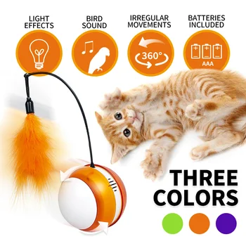 Smart Automatic Sensing Obstacles LED Wheel Electronic Pet Cat Toy Rechargeable Flash Rolling Colorful Light Electric Cat Stick
Smart Automatic Sensing Obstacles LED Wheel Electronic Pet Cat Toy Rechargeable Flash Rolling Colorful Light Electric Cat Stick