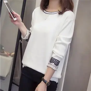 Plus Size Splice Color Knitted Tops Patchwork Winter Clothes Loose Lace Trim Pullovers Sweaters Oversize Jumpers
Plus Size Splice Color Knitted Tops Patchwork Winter Clothes Loose Lace Trim Pullovers Sweaters Oversize Jumpers