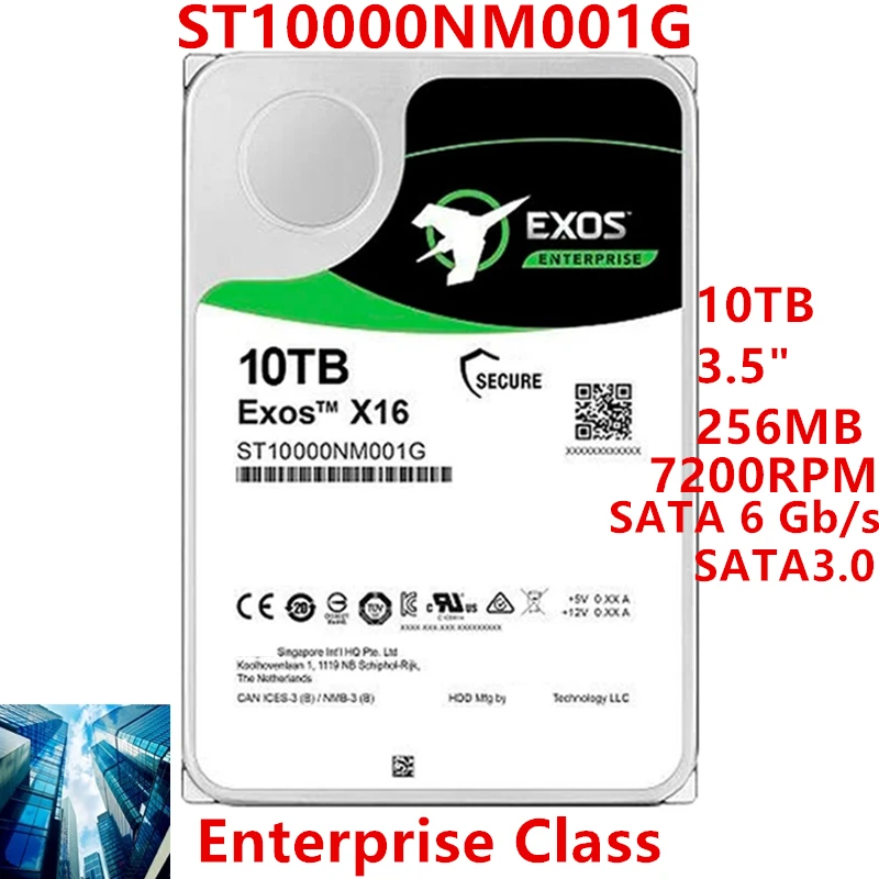 New Original HDD For Seagate 10TB 3.5" SATA 6 Gb/s 256MB 7.2K For Internal Hard Drive For Enterprise Class HDD For ST10000NM001G
New Original HDD For Seagate 10TB 3.5" SATA 6 Gb/s 256MB 7.2K For Internal Hard Drive For Enterprise Class HDD For ST10000NM001G