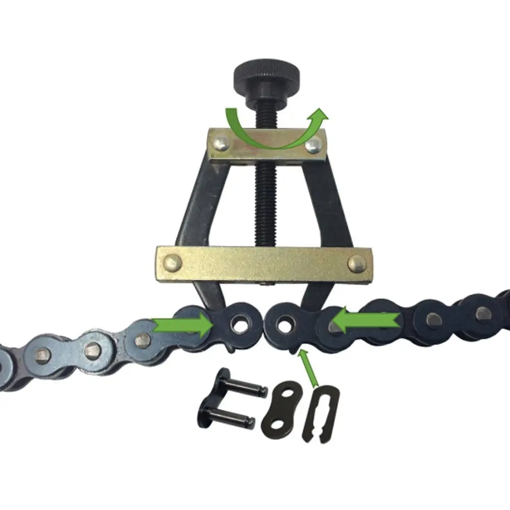 Roller Chain Connecting Puller Holder Tool Kits for Motorcycle Bicycle Go Kart ATV Chains Replacement Tool Parts For #25-40
Roller Chain Connecting Puller Holder Tool Kits for Motorcycle Bicycle Go Kart ATV Chains Replacement Tool Parts For #25-40