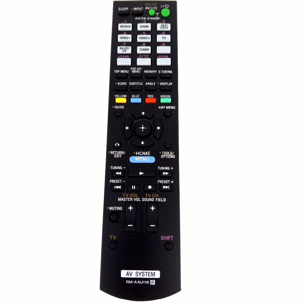 NEW Replacement RM-AAU116 For SONY AV SYSETM Remote Control HT-DDW3500 STR-DH730 STR-DH830 STR-DH720HP Fernbedienung
NEW Replacement RM-AAU116 For SONY AV SYSETM Remote Control HT-DDW3500 STR-DH730 STR-DH830 STR-DH720HP Fernbedienung