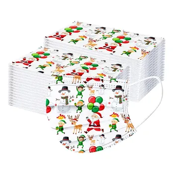 100PC Adult Christmas Disposable Face Masks Dust-proof Protective Cartoon Printing Mouth Cover Non Woven Mask Mondkapjes Masque
100PC Adult Christmas Disposable Face Masks Dust-proof Protective Cartoon Printing Mouth Cover Non Woven Mask Mondkapjes Masque