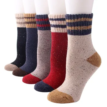 5Pair Women Socks Cotton 5 Pair Womens Vintage Style Thick Wool Warm Winter Sockss Winter Socks Set Funny High Black Harajuku @7 
5Pair Women Socks Cotton 5 Pair Womens Vintage Style Thick Wool Warm Winter Sockss Winter Socks Set Funny High Black Harajuku @7