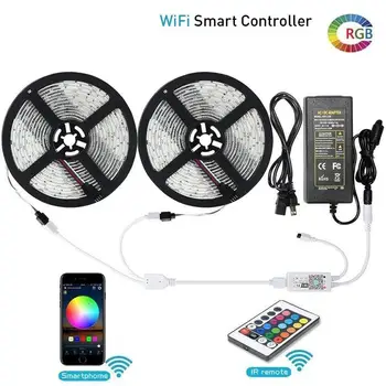 LED Lighting Strip 5M 10M WiFi RGB LED Diode Tape 5050 3528 30M Control Distance IOS Android Alexa Google Assistant For Home
LED Lighting Strip 5M 10M WiFi RGB LED Diode Tape 5050 3528 30M Control Distance IOS Android Alexa Google Assistant For Home