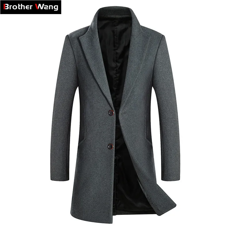 2019 Autumn Winter New Men's Wool Coat Business Fashion Solid Color Slim Fit Thick Long Jacket Male Brand Red Wine Overcoat 
2019 Autumn Winter New Men's Wool Coat Business Fashion Solid Color Slim Fit Thick Long Jacket Male Brand Red Wine Overcoat