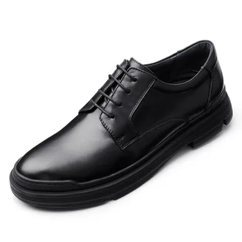 Autumn winter All-match Casual mens Soft Bottom Lace-Up Business Dress Shoes mens High Quality Genuine Leather Shoes Men Shoes 
Autumn winter All-match Casual mens Soft Bottom Lace-Up Business Dress Shoes mens High Quality Genuine Leather Shoes Men Shoes