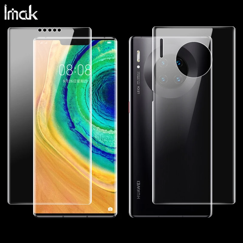2PCS Full coverage for Huawei Mate30 Mate 30 Pro Screen protector and Back cover protector Imak Hydrogel Phone Protective Film
2PCS Full coverage for Huawei Mate30 Mate 30 Pro Screen protector and Back cover protector Imak Hydrogel Phone Protective Film