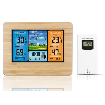 Wireless Weather Station Color HD Display Digital Thermometer Home Alarm Clock with Temperature Humidity Barometer
Wireless Weather Station Color HD Display Digital Thermometer Home Alarm Clock with Temperature Humidity Barometer