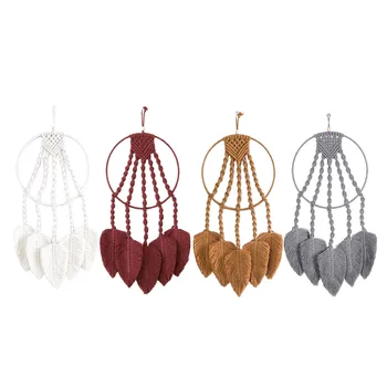 Handcrafts Macrame Tapestry Wall Boho Decor Leaf Macrame Wall ing Room Decoration Farmhouse Dorm Room Decor Gift
Handcrafts Macrame Tapestry Wall Boho Decor Leaf Macrame Wall ing Room Decoration Farmhouse Dorm Room Decor Gift