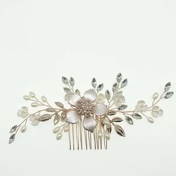 NPASON Cross border European and American' handmade hair combs, gold leaf hair accessories, flower hair accessories wholesale
NPASON Cross border European and American' handmade hair combs, gold leaf hair accessories, flower hair accessories wholesale