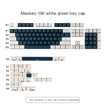 MAXKEY white and green doubleshot ABS SA Profile Keycap Set for mechanical keyboard
MAXKEY white and green doubleshot ABS SA Profile Keycap Set for mechanical keyboard