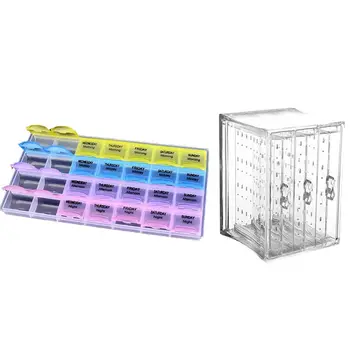 Multi-Function Storage Box Diamond Embroidery Slot Box, 28-Grid & Jewelry Display Holds Up Earrings Earring Holder 
Multi-Function Storage Box Diamond Embroidery Slot Box, 28-Grid & Jewelry Display Holds Up Earrings Earring Holder