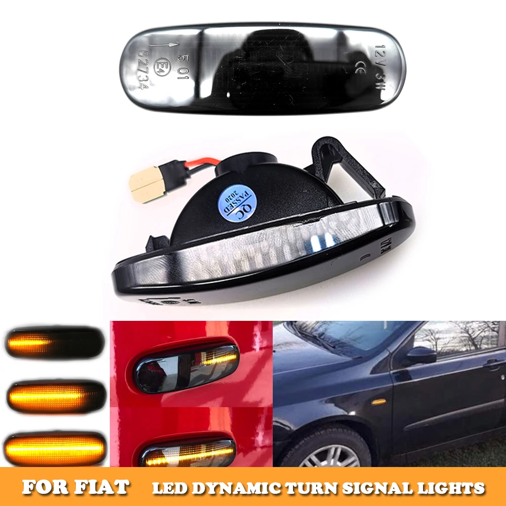 2x LED dynamic front side marker turn signal lights for Fiat Stilo Multi Qubo Panda MK2 MK3 Multipla Linea Idea Fiorino Doblo
2x LED dynamic front side marker turn signal lights for Fiat Stilo Multi Qubo Panda MK2 MK3 Multipla Linea Idea Fiorino Doblo