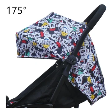 

Stroller Hood & Mattress For 175 Yoya Baby Throne Oxford Cloth Back With Mesh Pockets Yoya Stroller Accessories Cushion For Yoyo