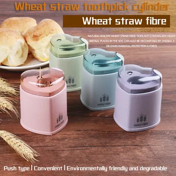 Automatic Toothpick Holder Container Wheat Straw Household Table Toothpick Storage Box Press type Toothpick Dispenser tool
Automatic Toothpick Holder Container Wheat Straw Household Table Toothpick Storage Box Press type Toothpick Dispenser tool