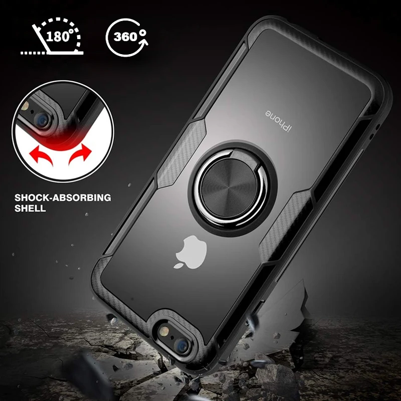 Tempered Glass Back Cover Case with Swivel Ring Kickstand Shock Absorption Anti-Scratch Support Wireless Charging For iPhone X
Tempered Glass Back Cover Case with Swivel Ring Kickstand Shock Absorption Anti-Scratch Support Wireless Charging For iPhone X