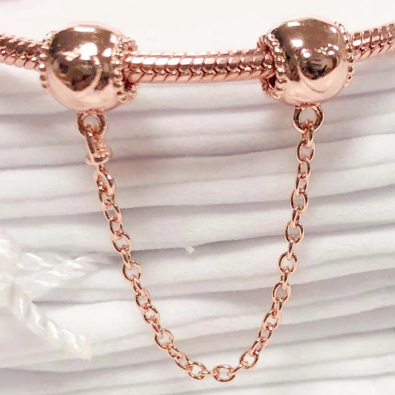 Original Rose Gold Embossed Love Heart With Crystal Safety Chain Bead Fit 925 Sterling Silver Charm Bracelet Diy Europe Jewelry
Original Rose Gold Embossed Love Heart With Crystal Safety Chain Bead Fit 925 Sterling Silver Charm Bracelet Diy Europe Jewelry