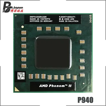 AMD Phenom II Quad-Core Mobile P940 1.7 GHz Quad-Core Quad-Thread CPU Processor HMP940SGR42GM Socket S1
AMD Phenom II Quad-Core Mobile P940 1.7 GHz Quad-Core Quad-Thread CPU Processor HMP940SGR42GM Socket S1