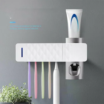 UV-Light Ultraviolet Toothbrush Holder Cleaner + Automatic Toothpaste Dispenser Wall Mount Save Space
UV-Light Ultraviolet Toothbrush Holder Cleaner + Automatic Toothpaste Dispenser Wall Mount Save Space